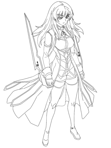 Satellizer L. Bridget Coloring Page